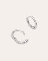 Twist Silver Hoop Earrings