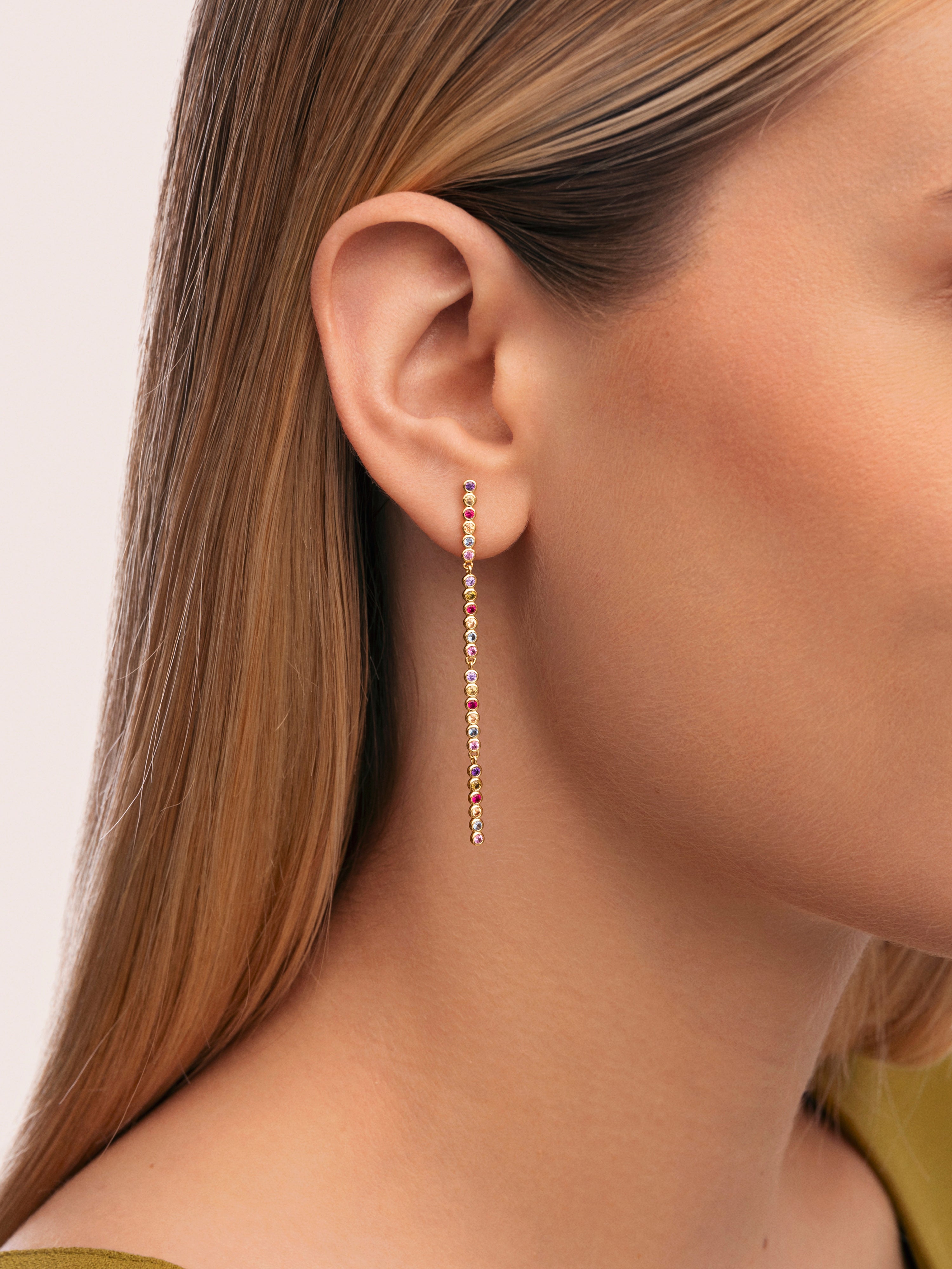 Aurora Color Gold Earrings