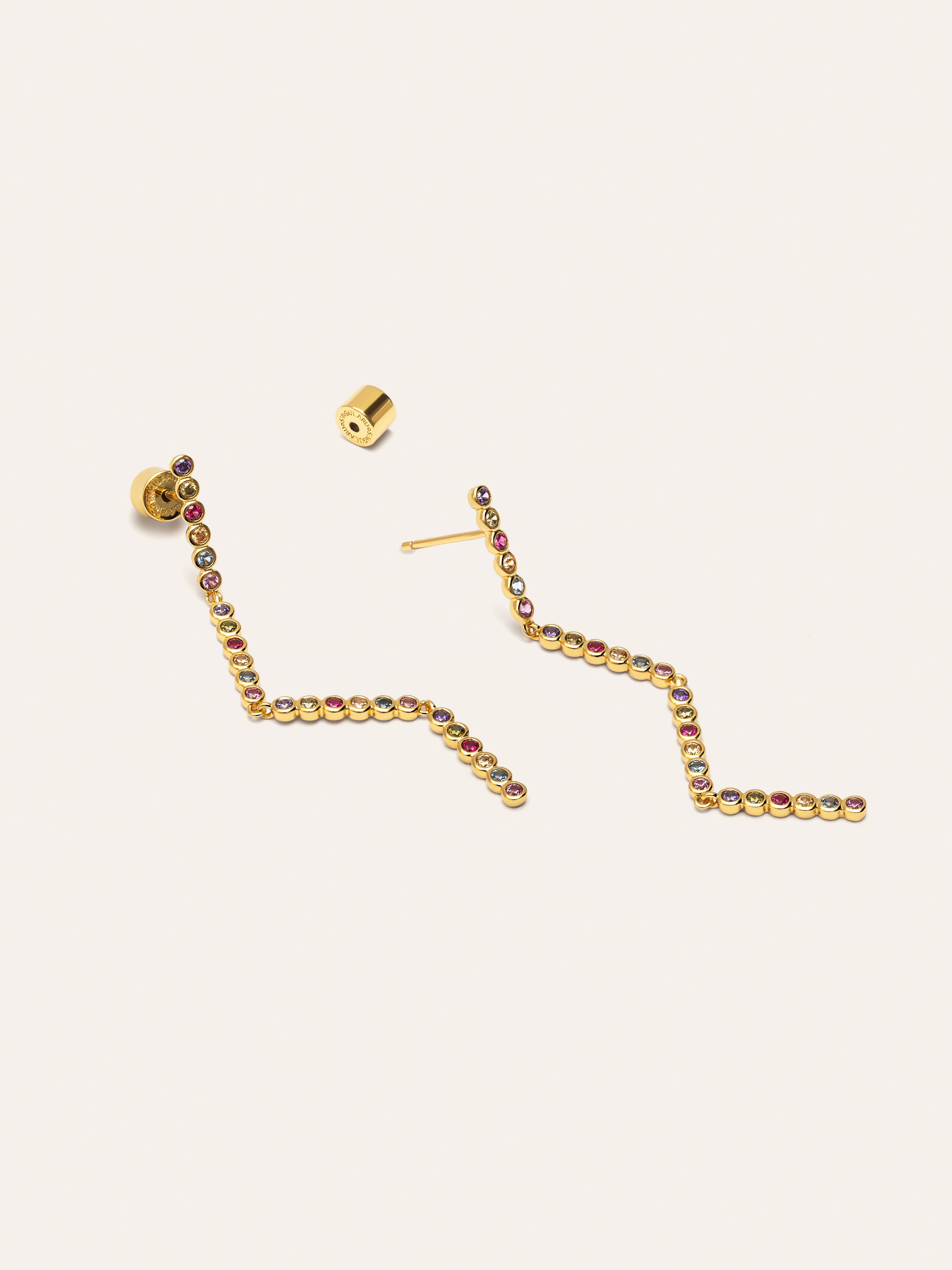 Aurora Color Gold Earrings
