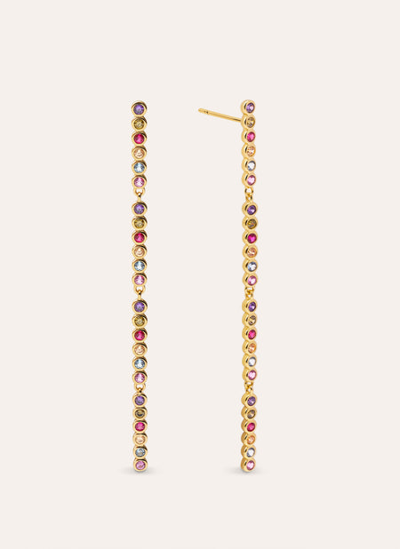 Aurora Color Gold Earrings