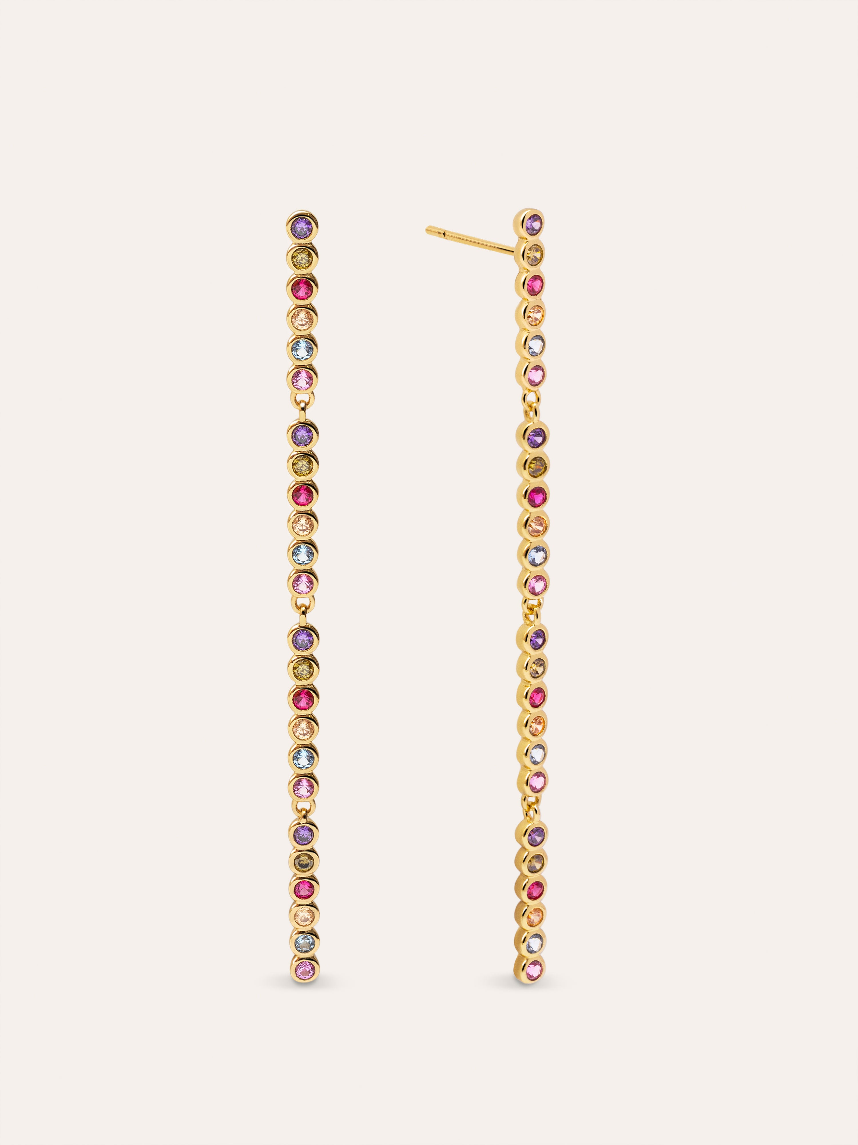 Aurora Color Gold Earrings