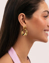 Boucles d'oreilles Azores Sister Acier Plaqué Or