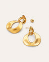 Boucles d'oreilles Azores Sister Acier Plaqué Or