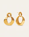 Boucles d'oreilles Azores Sister Acier Plaqué Or