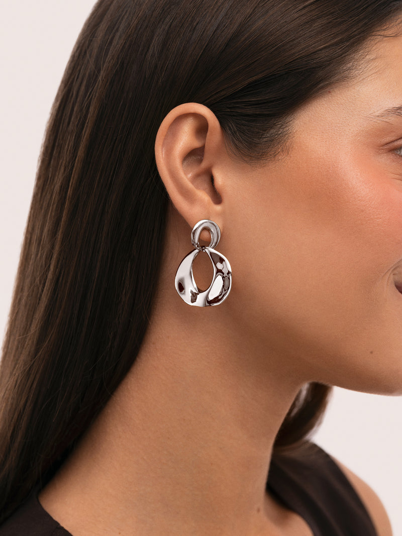 Boucles d'oreilles Azores Sister Acier
