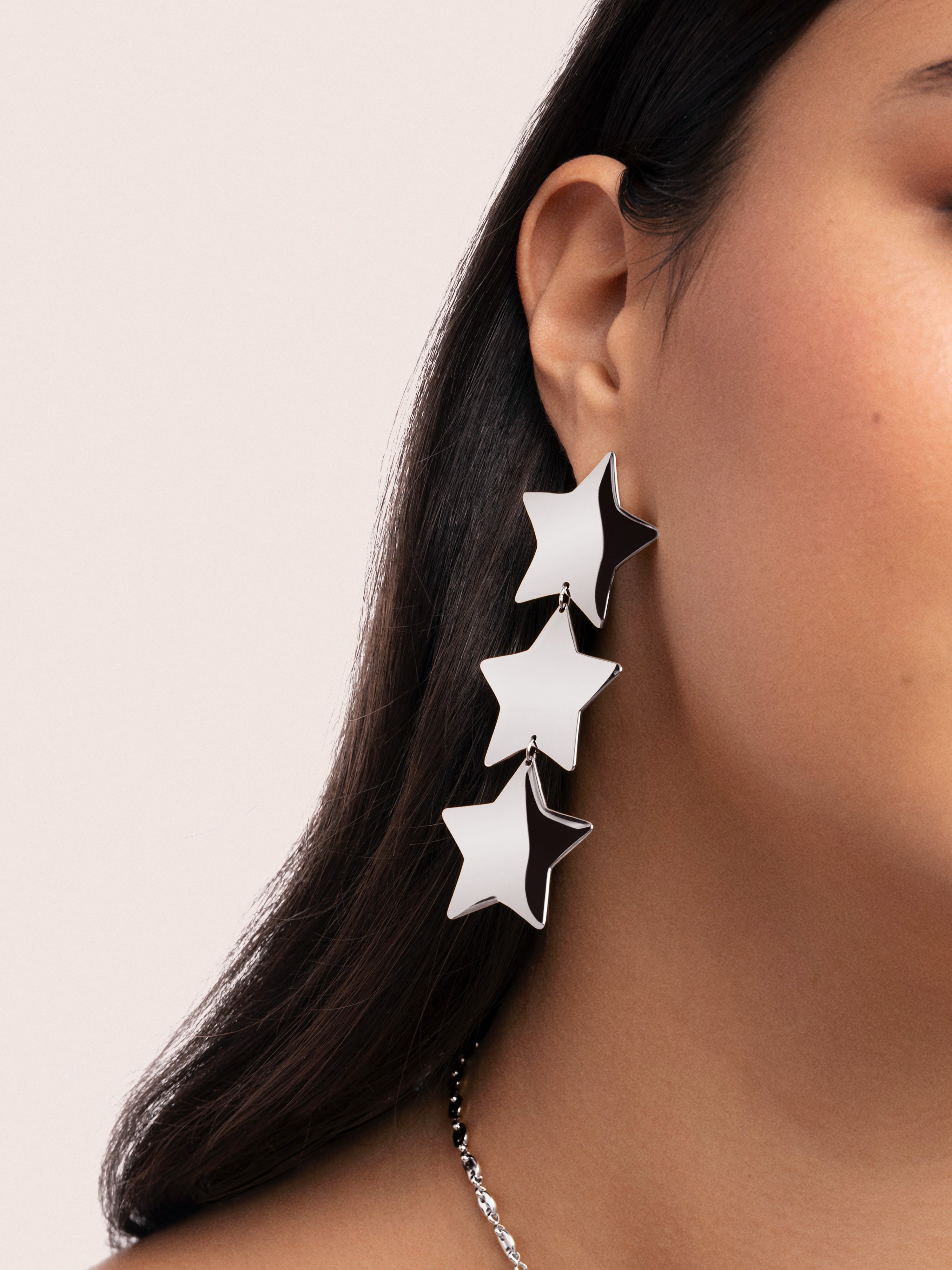 Big Stars Stainless Steel Earrings