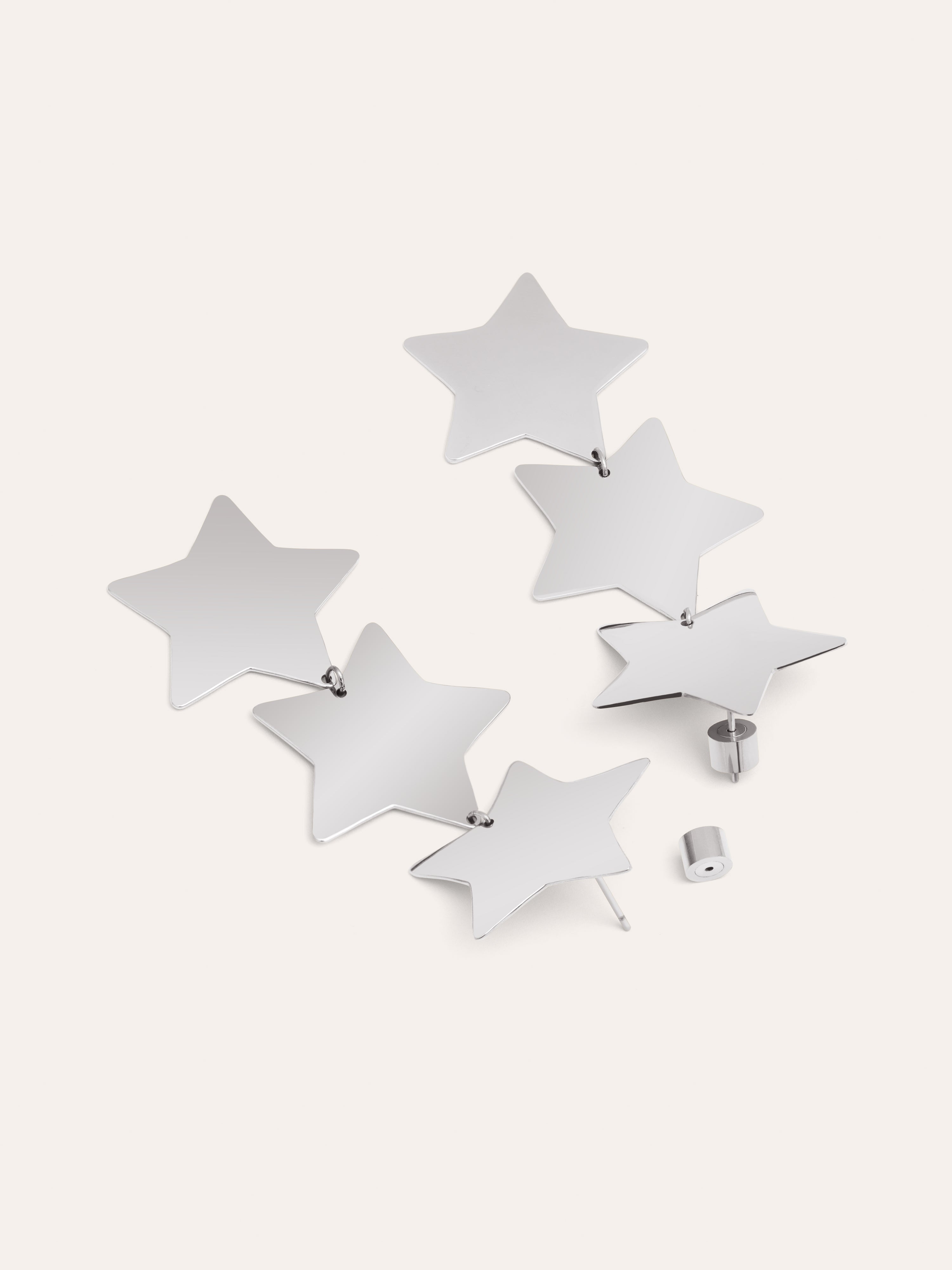 Big Stars Stainless Steel Earrings