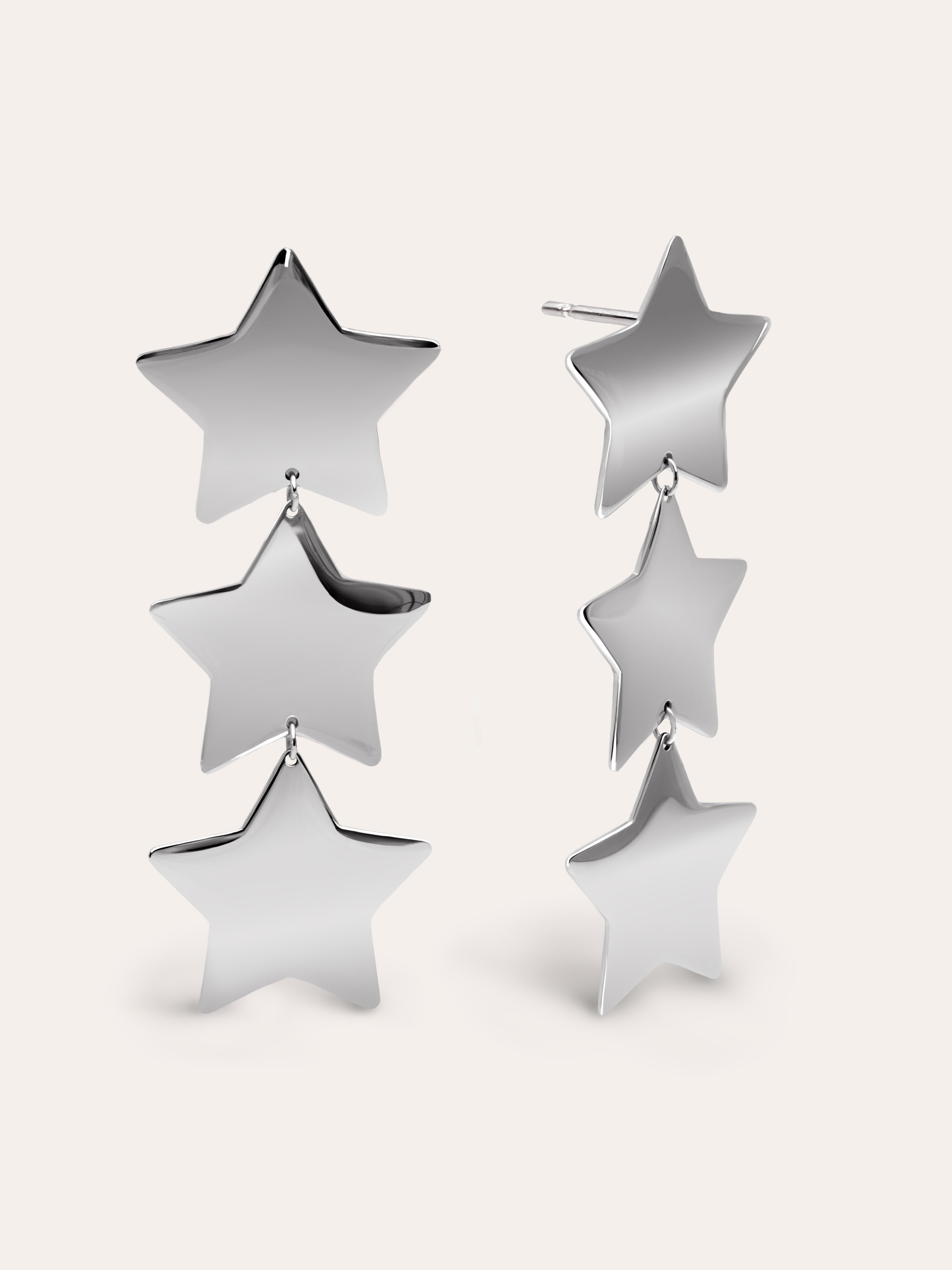 Big Stars Stainless Steel Earrings