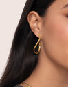 Brisa Stainless Steel Gold Earrings