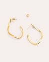 Brisa Stainless Steel Gold Earrings