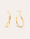 Brisa Stainless Steel Gold Earrings