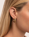Pendientes Aro Carmen M Acero Baño Oro