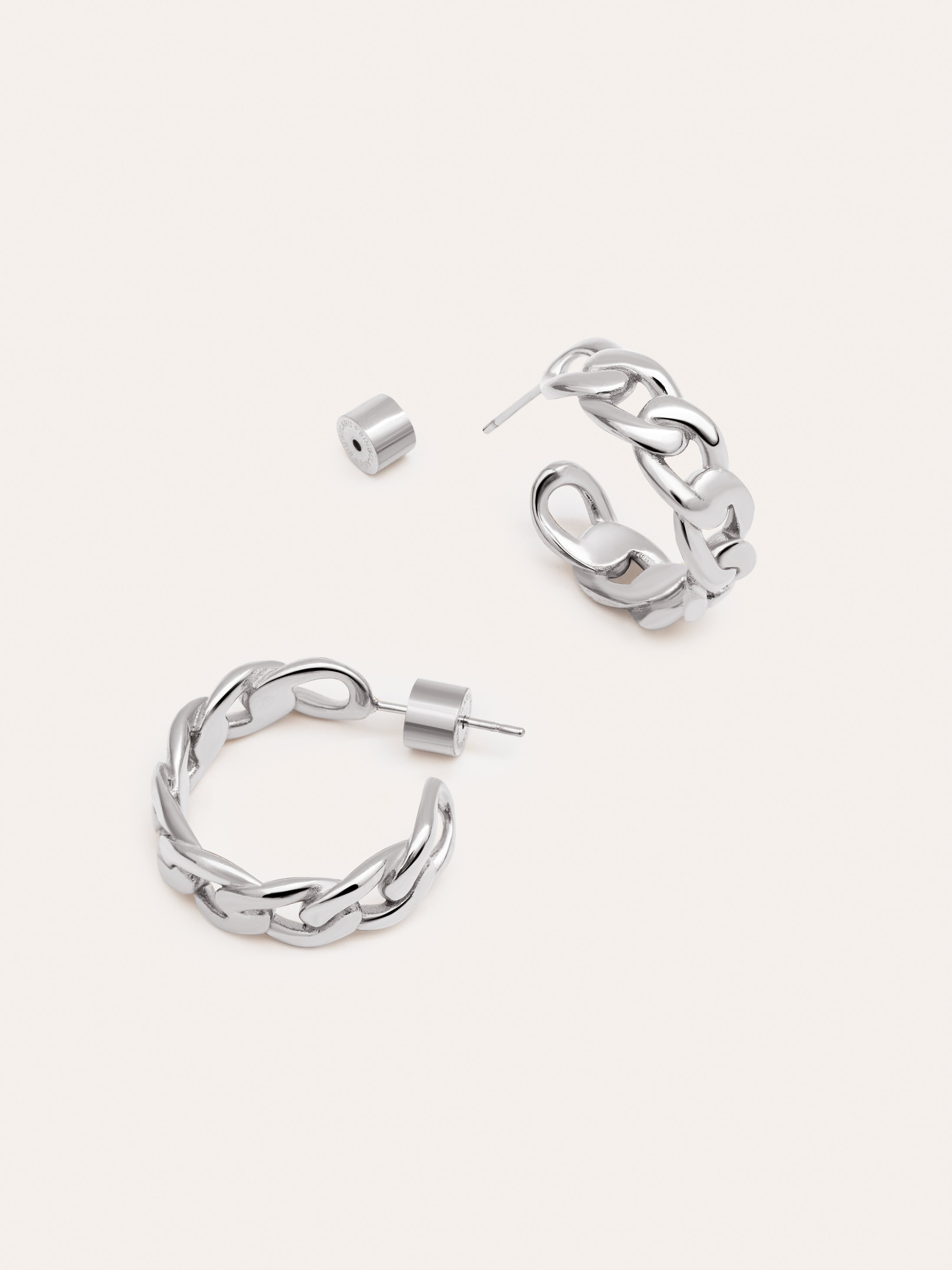 Chunky Link Stainless Steel Earrings