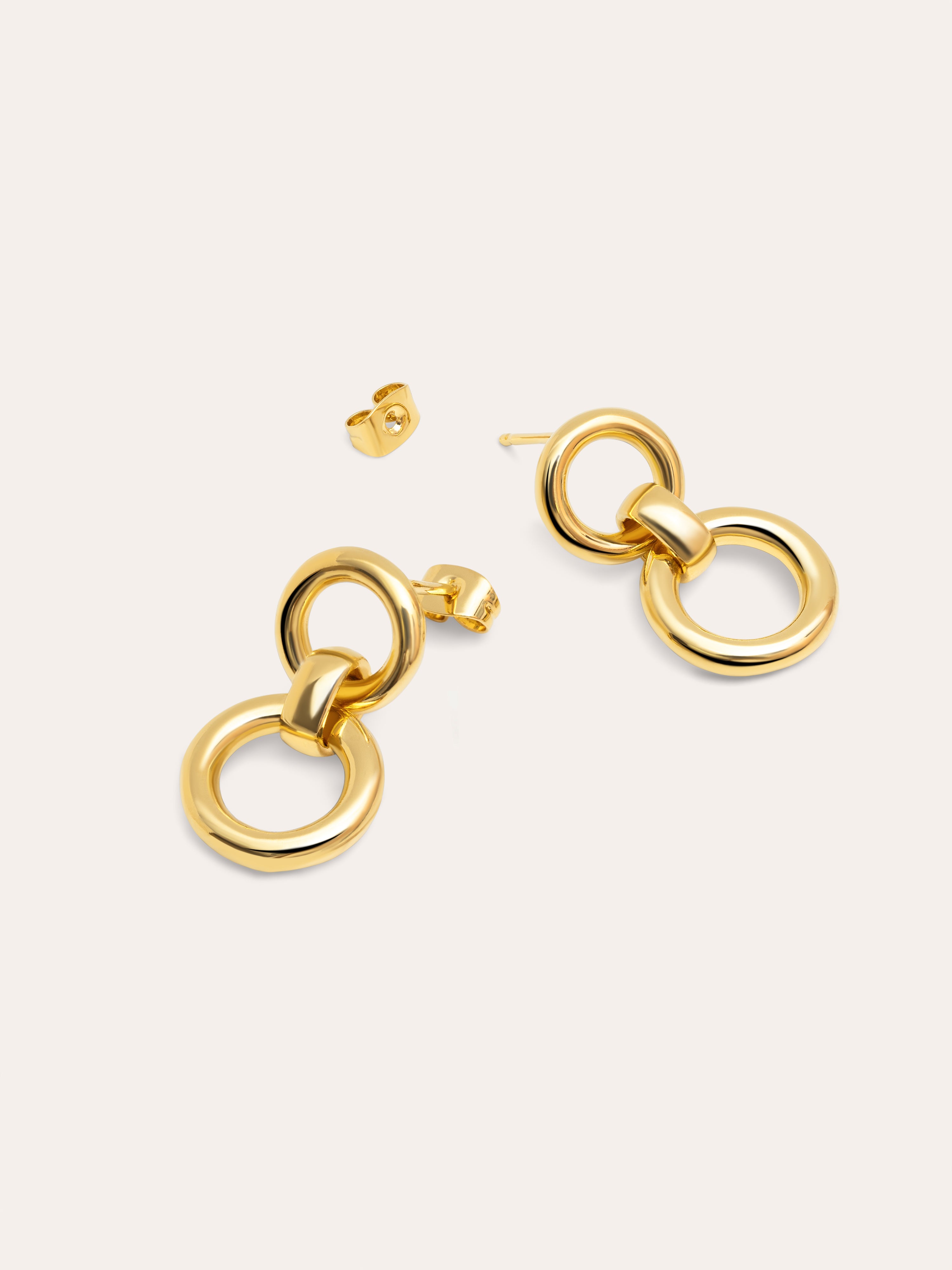 Chain Union Gold Earrings