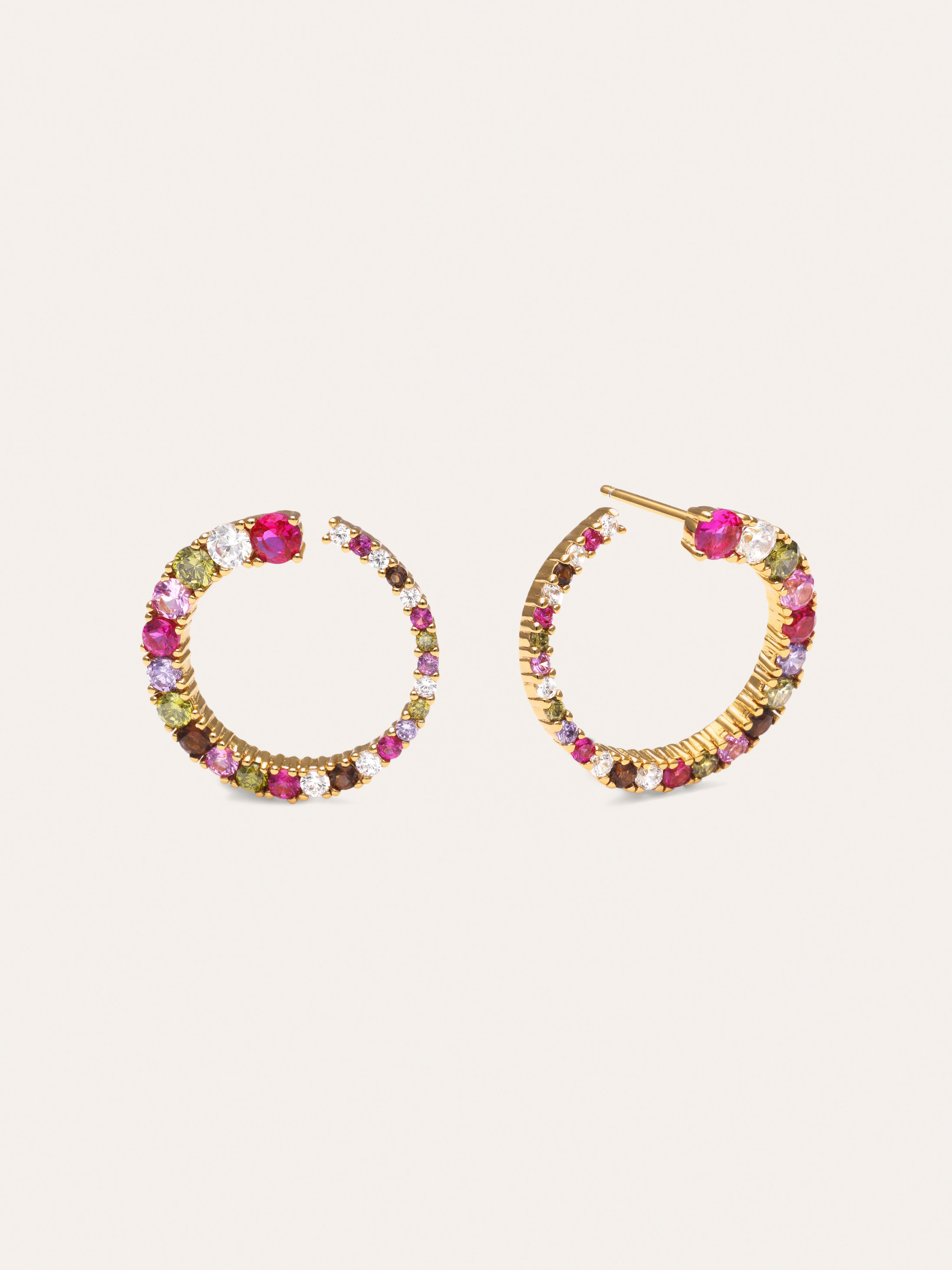 Circle Estelar Gold Earrings
