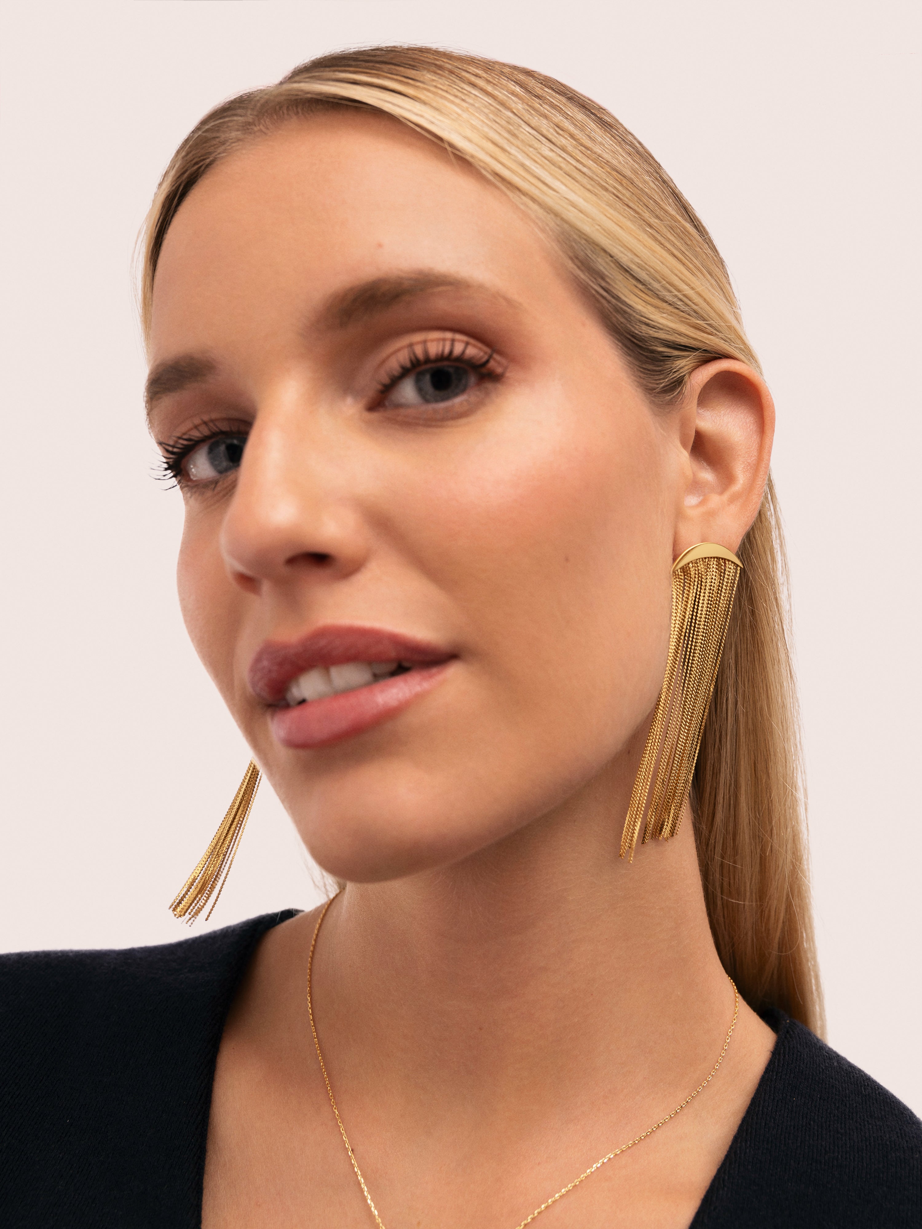 Cleopatra Stainless Steel Gold Earrings