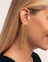 Cleopatra Stainless Steel Gold Earrings