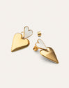 Pendientes Duo D'Amour Nácar Acero Baño Oro