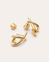 Pendientes Emma Acero Baño Oro