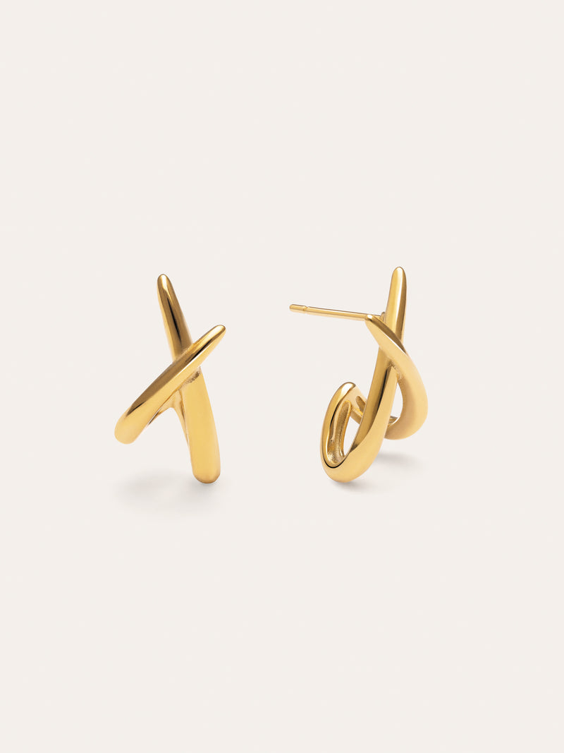 Pendientes Emma Acero Baño Oro