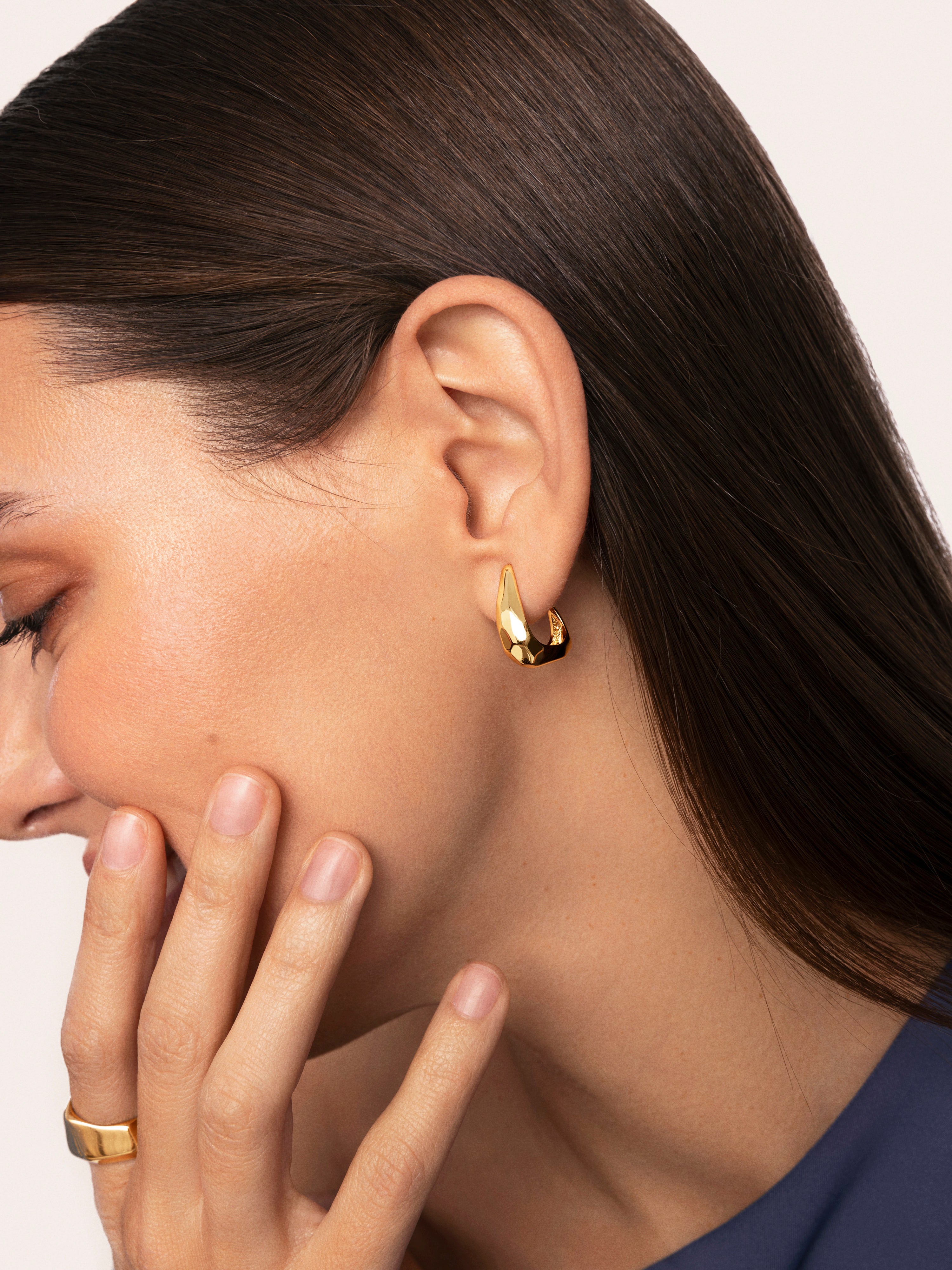 Espresso Gold Earrings 