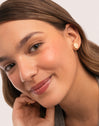 Skeleton Enamel Spark Gold-Plated Earrings - vista 6