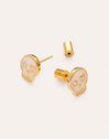 Skeleton Enamel Spark Gold-Plated Earrings - vista 5