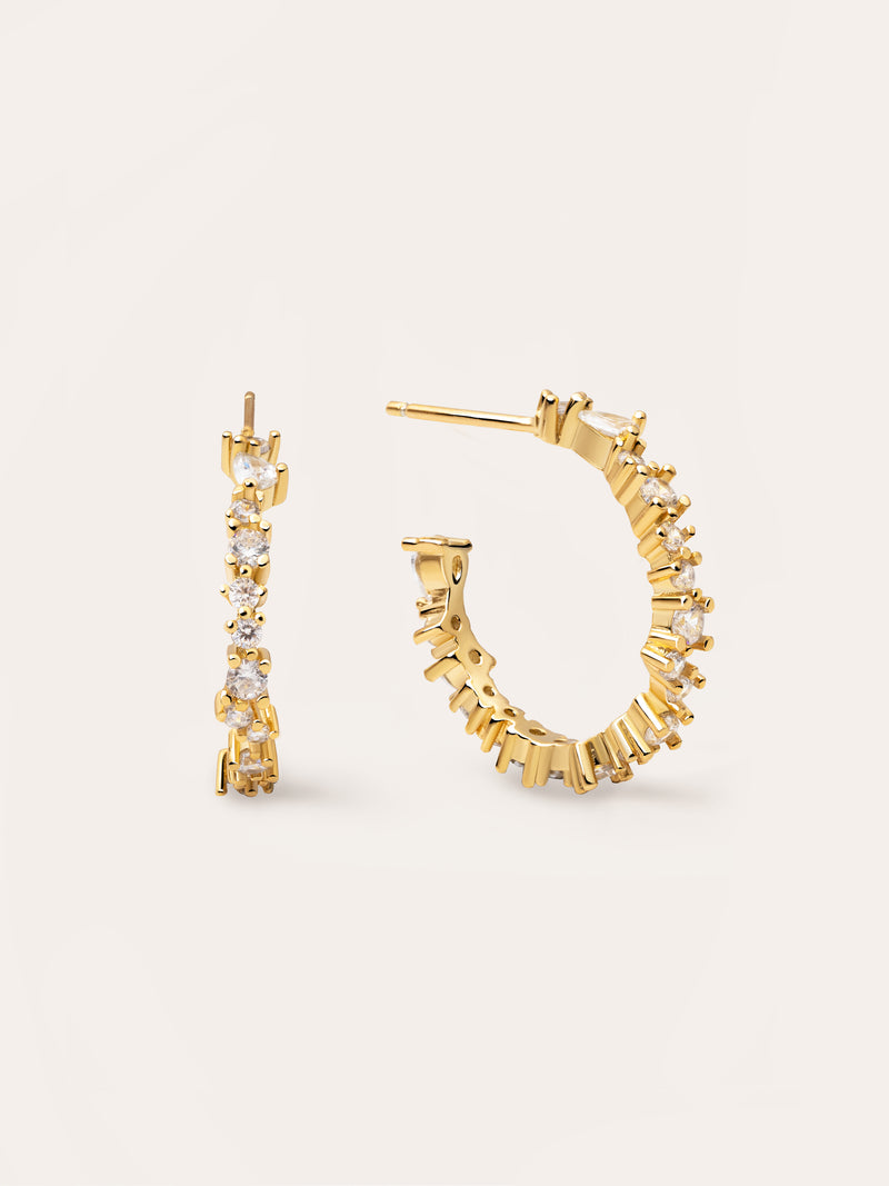 Stellar White Gold Earrings