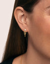 Fishbone Spark Gold Earrings