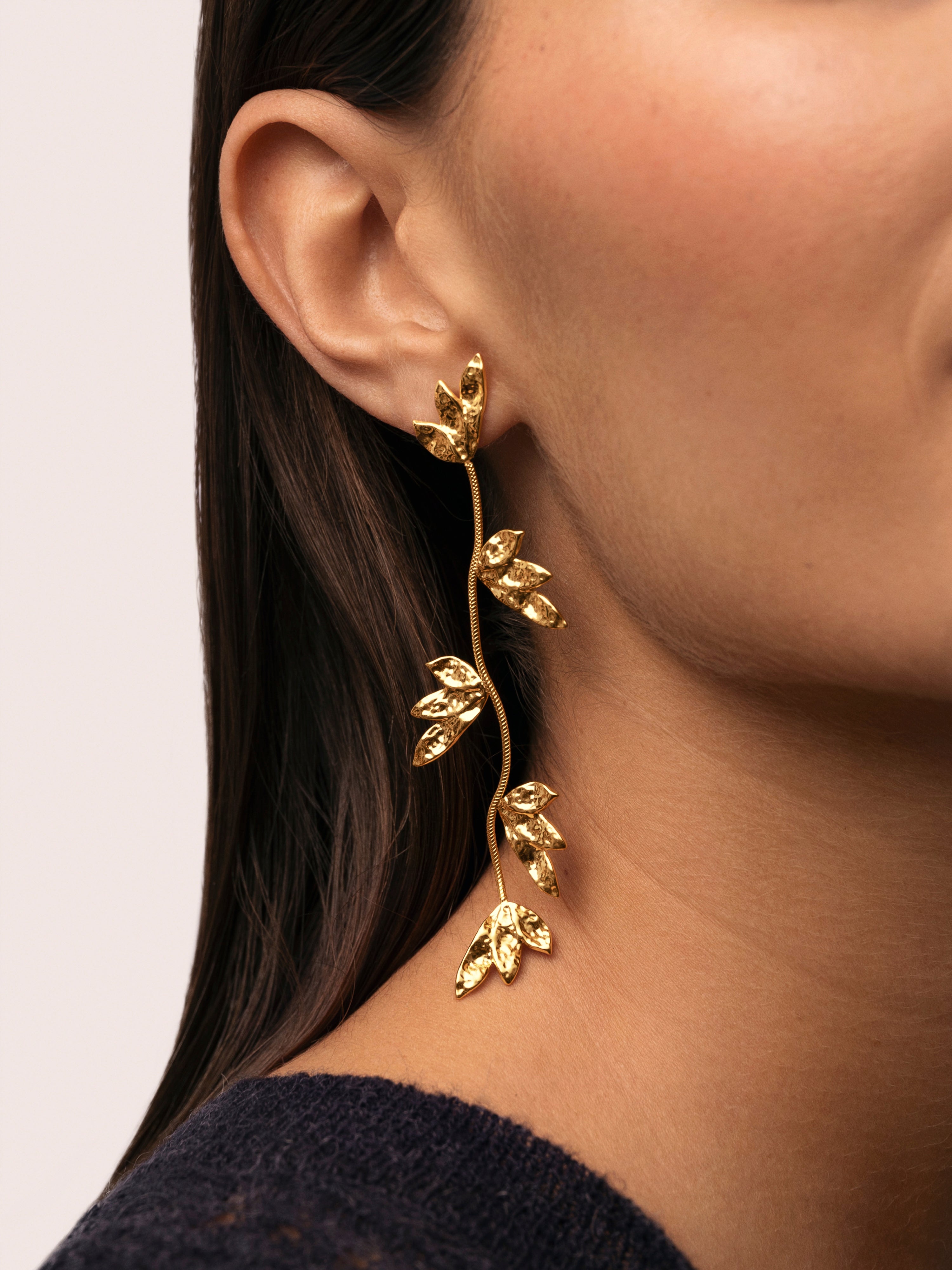 Florenda Stainless Steel Gold Earrings 