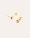 Pendientes Gardenia Baño Oro