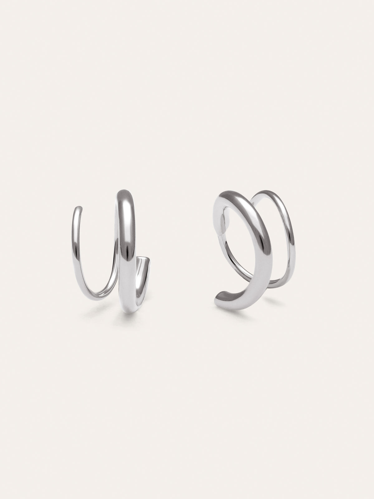 Pendientes Gota Spiral Acero