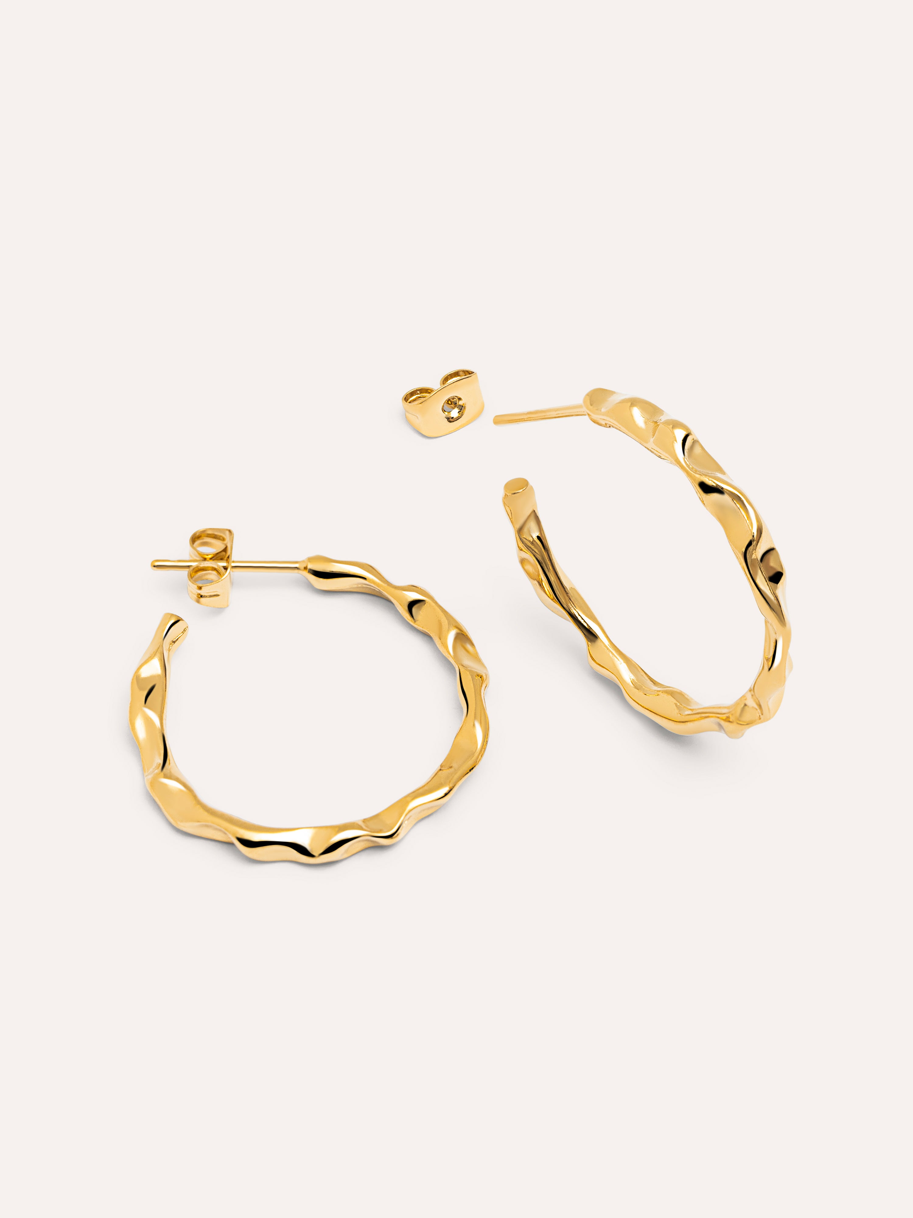 Lake Gold Hoop Earrings