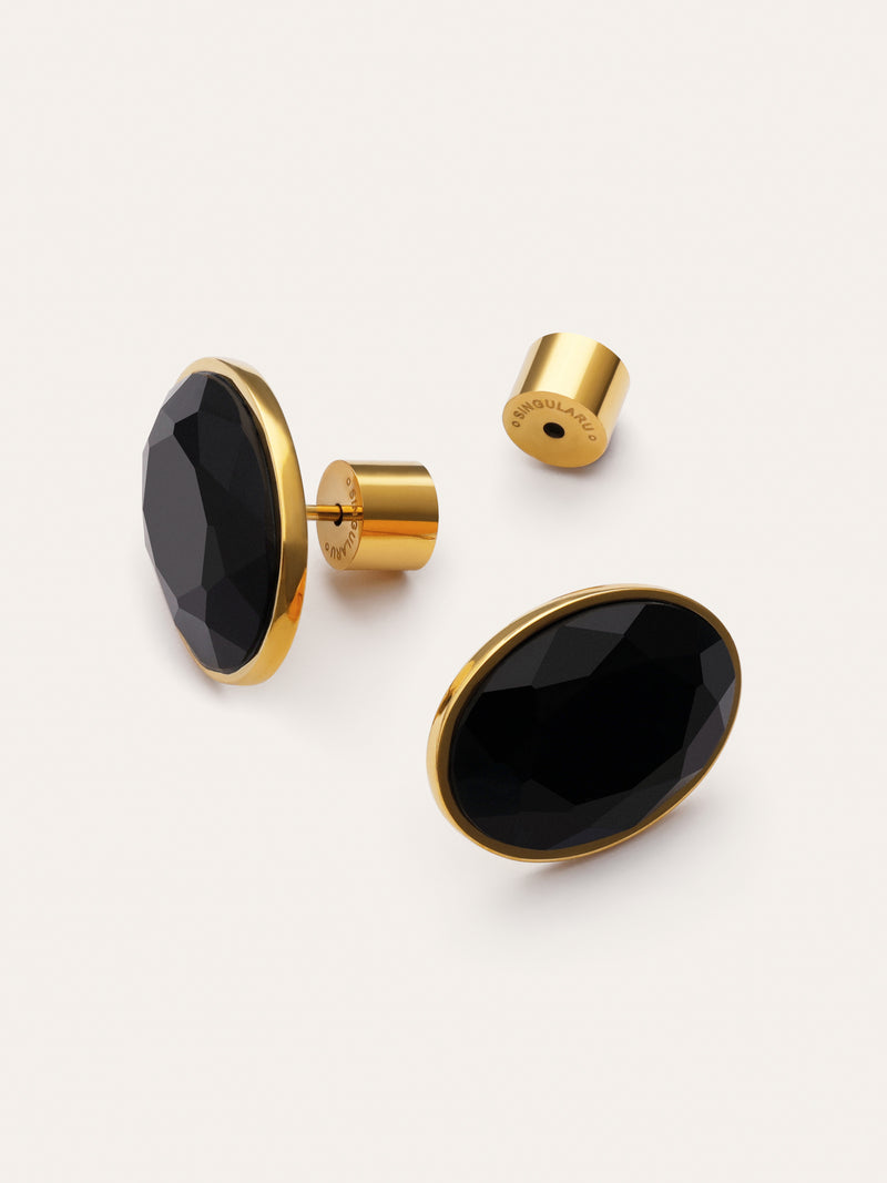 Lena Steel Earrings Gold Plated