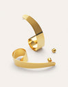 Imagen detalle de Boucles d'oreilles longues coquillage acier plaqué or
