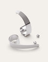 Imagen detalle de Pendientes Long Caracola Acero