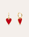 Pendientes Lovely Heart Baño Oro