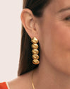 Pendientes Long Maris Acero Baño Oro