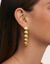 Pendientes Long Maris Acero Baño Oro