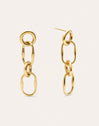Pendientes Long Sailor Acero Baño Oro