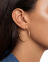 Pendientes Aro Maria L Acero Baño Oro