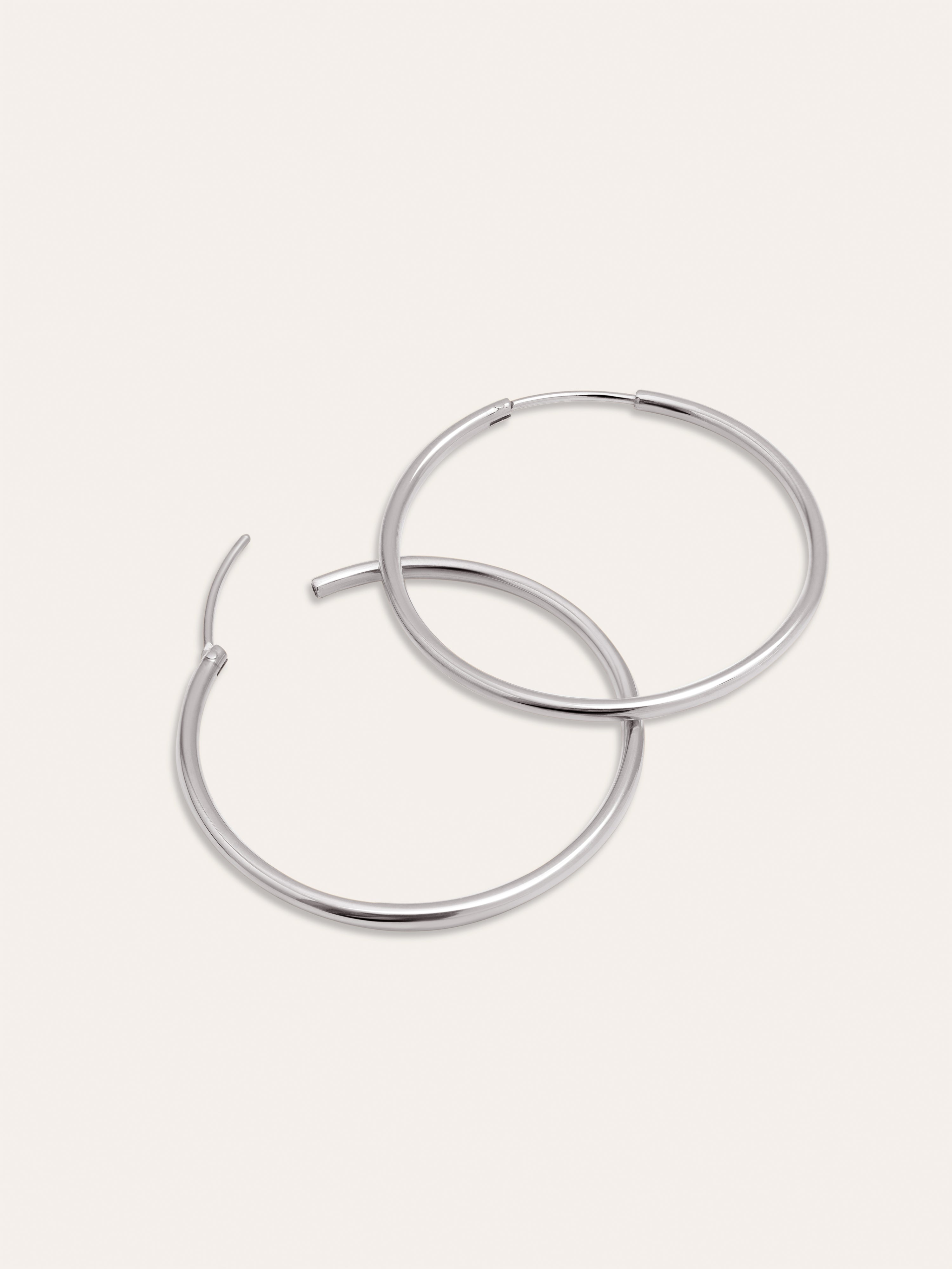 Pendientes Aro Maria L  Acero
