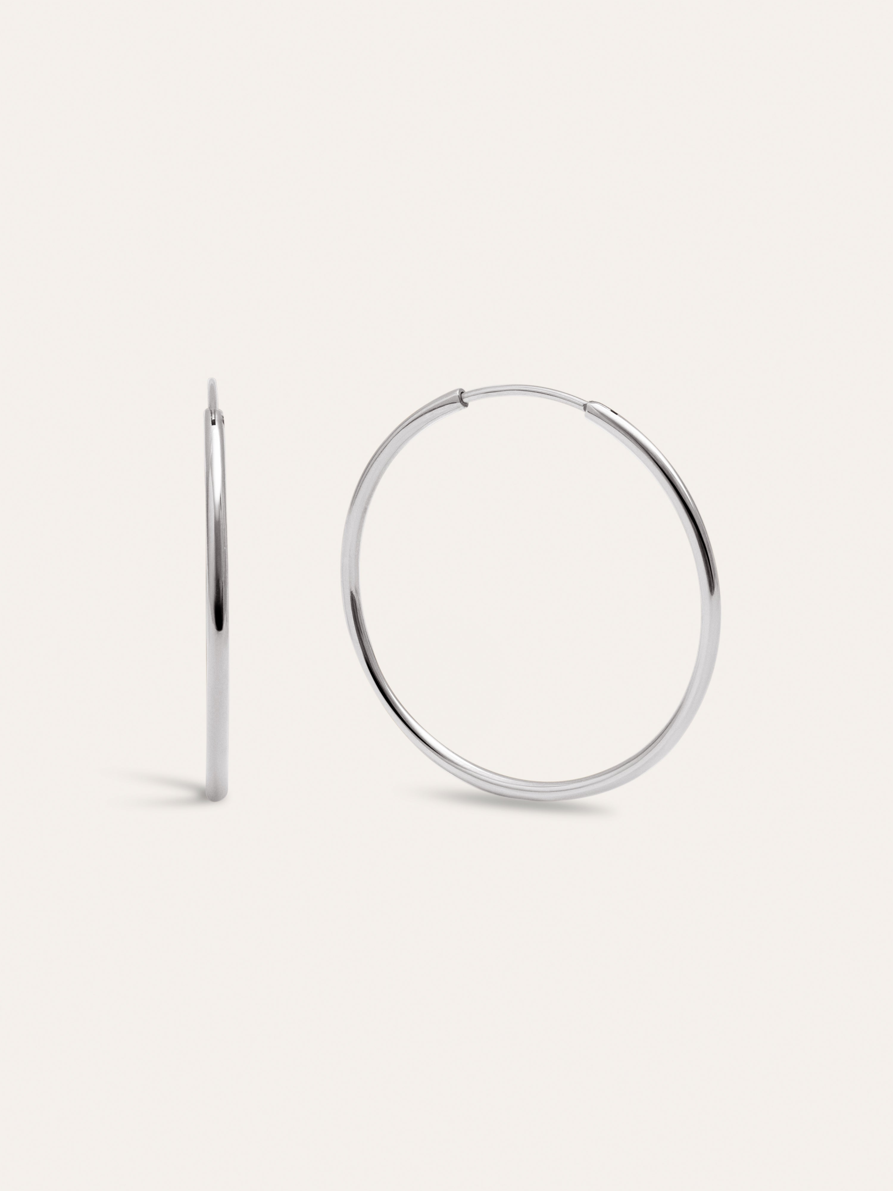 Pendientes Aro Maria L  Acero