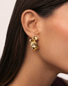Petal Stainless Steel Gold Earrings 