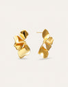 Petal Stainless Steel Gold Earrings 