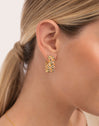 Boucles D'oreilles Mini Bomb Enamel Acier Plaqué Or