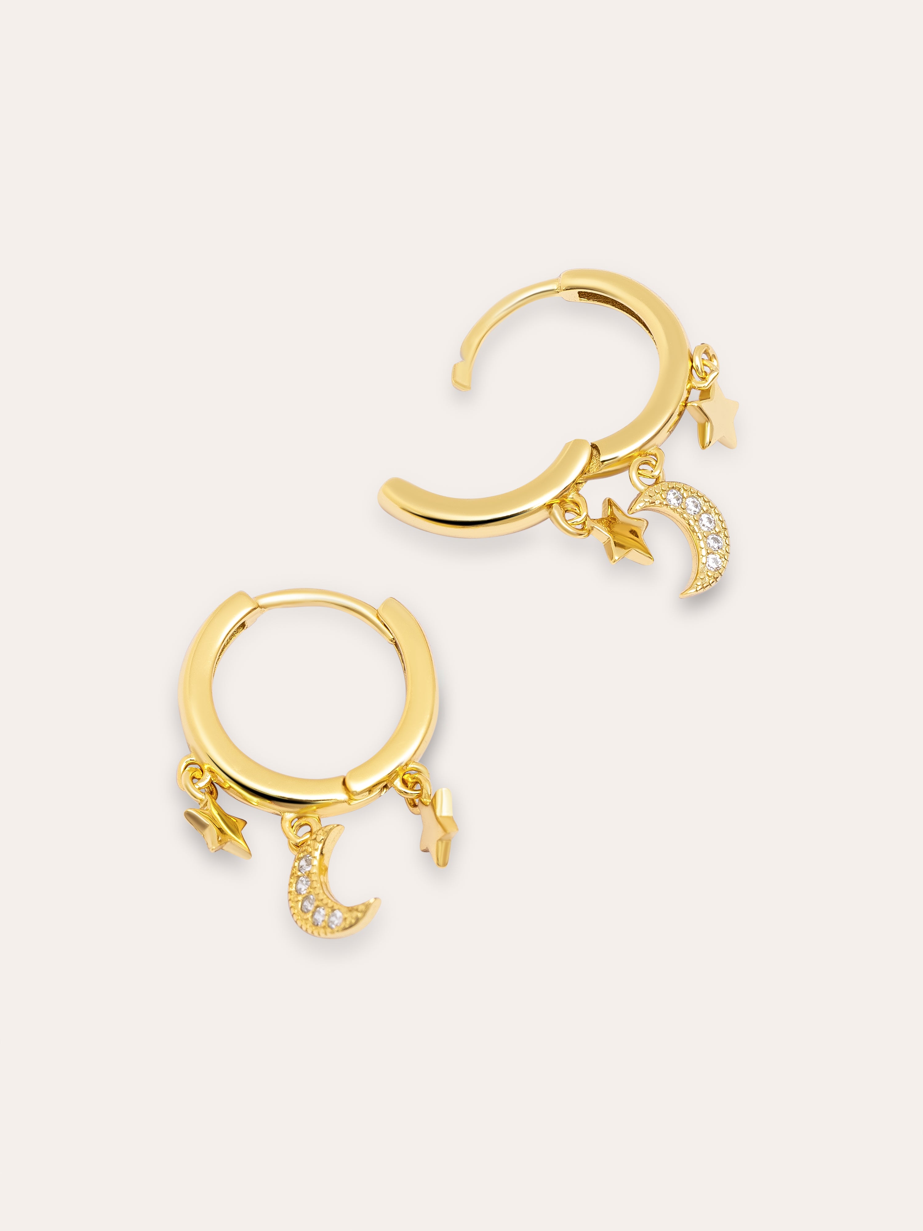 Midnight Sky Gold Earrings