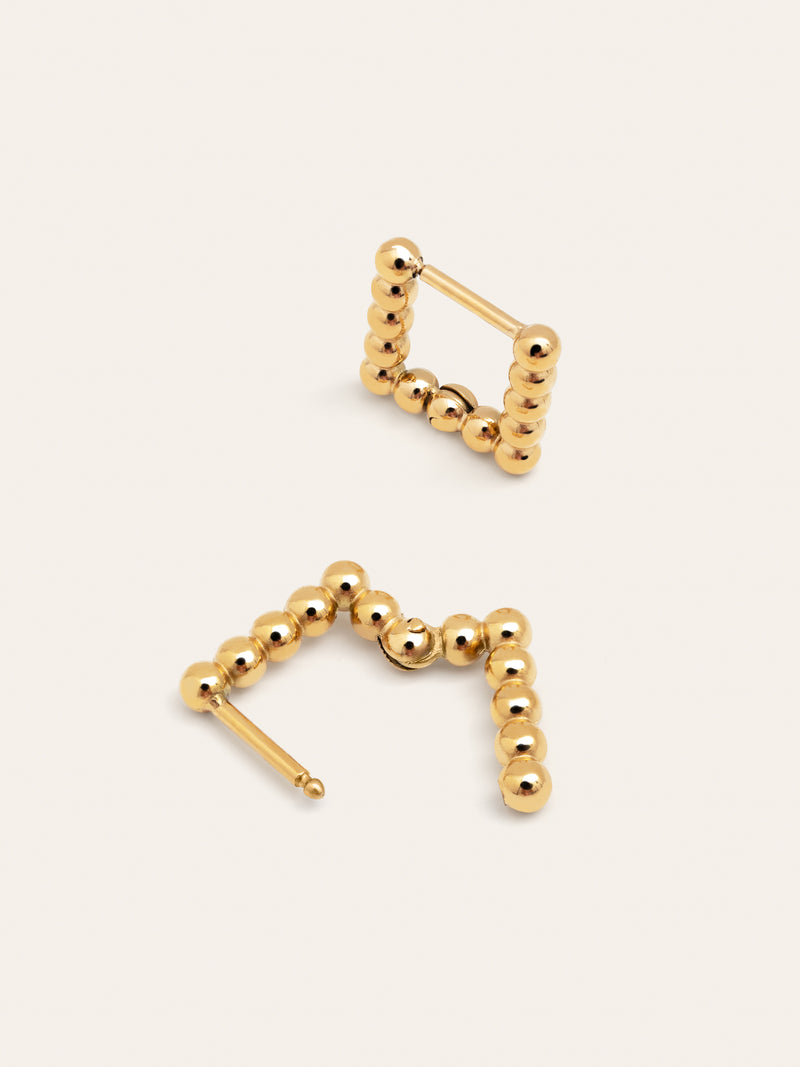 Boucles D'oreilles Mila Dots Acier Plaqué Or