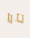 Mila Dots Stainless Steel Gold Earrings 