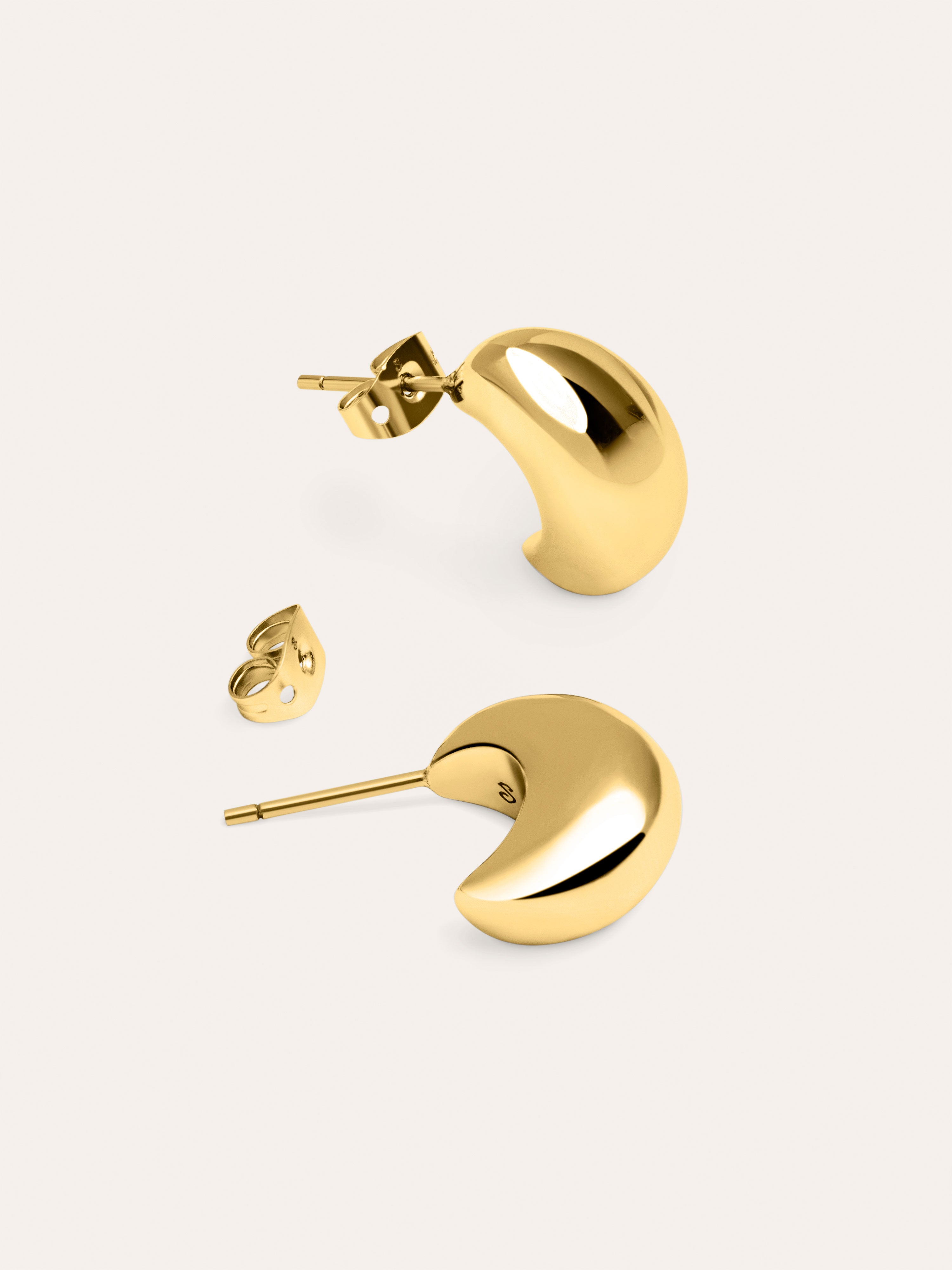Pendientes Rain Baño Oro